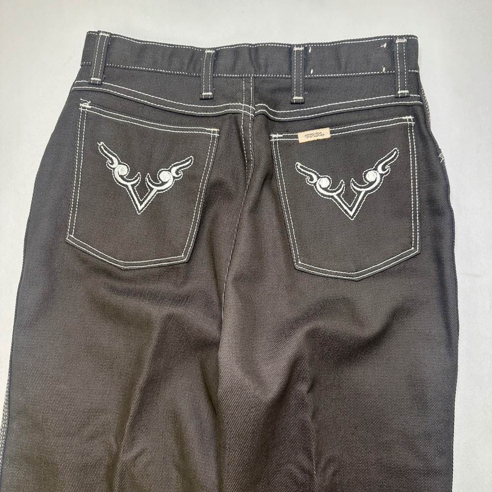 Vtg Sheplers‎ Western Jeans Women's 12 Dark Denim Pants USA Embroidered Pockets